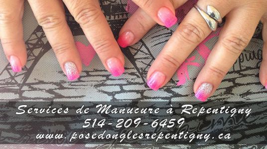 Manucure française, French manucure, Faux ongles, ongles américains, Manucure classique